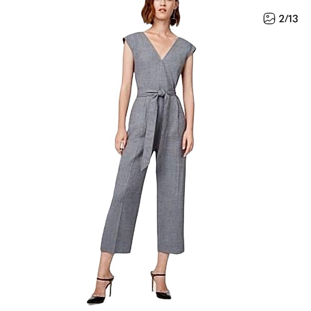 Club Monaco Lorenny grey wool blend tailored jumpsuit 00